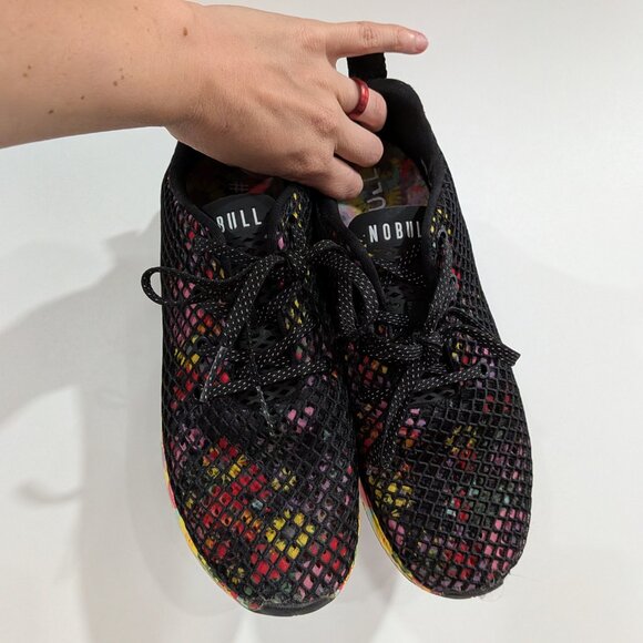 No Bull Floral Mesh Training Shoes Midnight Tropical Size 9.5 - Picture 2 of 6